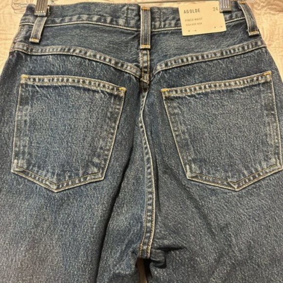 Agolde Pinch Waist Jeans Size 24 - Picture 3 of 3